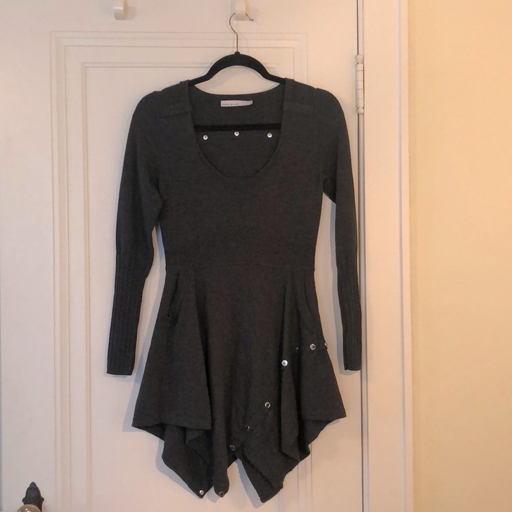 Karen Millen light wool midi dress.